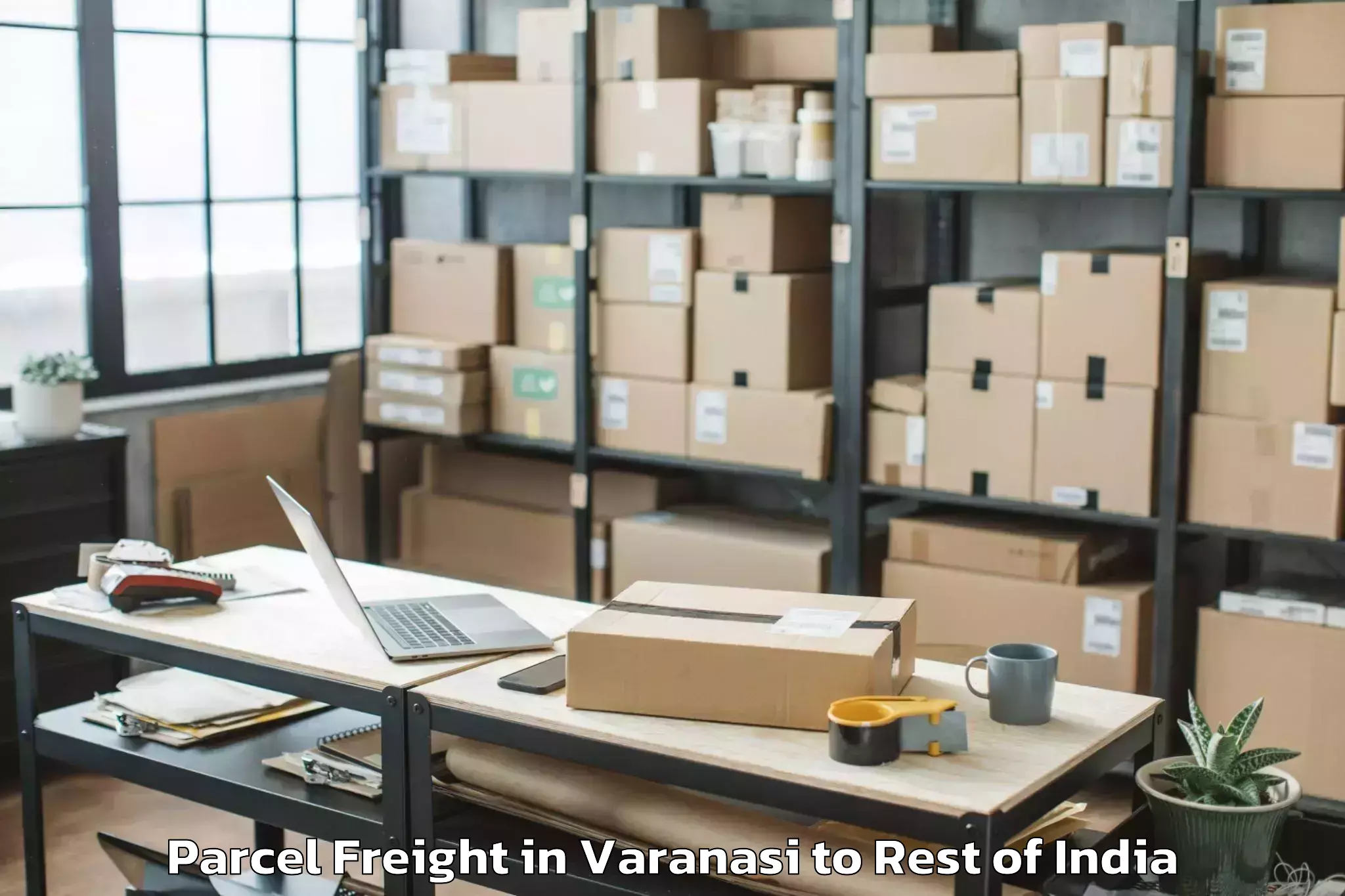 Book Varanasi to Zari Parcel Freight